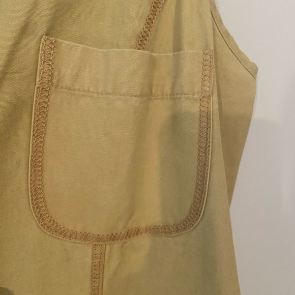 Light Yellow Women’s 3 Pocket Button Up Safari Style Vest Stretchy Cotton Sz M - Picture 3 of 10